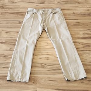 Levi's 514 Straight Leg Tan Pants Waist 40 Length 32
